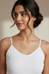Zivame Knit Cotton Camisole - Bright White — thumbnail 5